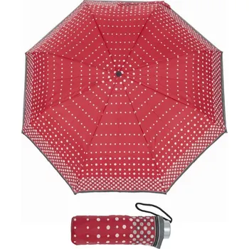 Deštník Doppler Mini Light printed dámský skládací lehký deštník 722165CZ11 červený