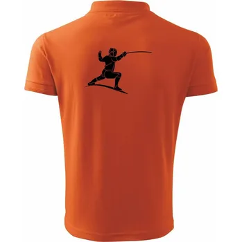Pánská košile Šermíř postava - Polokošile pánská Pique Polo 203 - 5XL ( Oranžová )