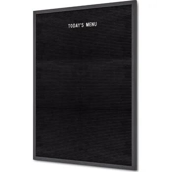 Kancelářský nábytek Písmenková tabule černá 60 x 80 cm, černý rám