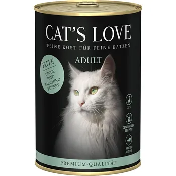 Krmivo pro kočku Cat´s Love krůta Pur 6 × 400 g