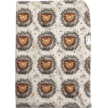 Přebalovací podložka Breberky Přebalovací podložka (PUL) - Lví portrét, sv. žlutý velur