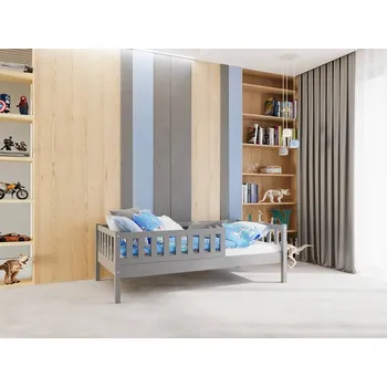 Dětská postýlka Dětská postel Lilly Plus 2 se snímatelnou zábranou - 90 x 190 cm