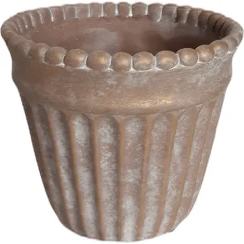 Obal na květináč Obal beton pr.12cm zlatá patina