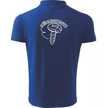 Pánská košile Točí se mi z toho hlava - Polokošile pánská Pique Polo 203 - 5XL ( Královská modrá )