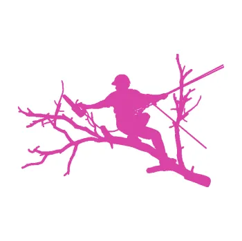 Samolepící dekorace Dřevorubec 006 levá prořezání ve výškách (16 - růžová) SAMOLEPKA NA AUTO, NÁLEPKA, FÓLIE, POLEP, TUNING, VLASTNÍ TEXT, TISK, AUTOSAMOLEPKY.cz, POLEPY, OBRÁZEK, LOGO, 3D STICKERS