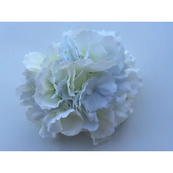 umělá květina hortenzie velká bílá s nádechem posl. 1 ks skladem