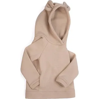 Dívčí mikina Mimilove Dětská mikina medvídek Vel. 6-7 let Světle béžovy