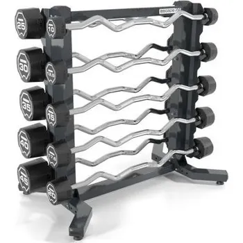 Escape Fitness Escape Fitness Sada uretanových obouručních činek lomených Escape 10-45kg+stojan RACKBB10 na 10 činek