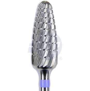 Fréza jemná tvrdokovová fréza se spirálovým břitem, plamen, špičatý | do násadce | 500 104 274 134 060