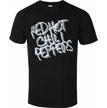 Pánské oblečení Tričko metal pánské Red Hot Chili Peppers - Black & White Logo - ROCK OFF - RHCPTS09MB - S