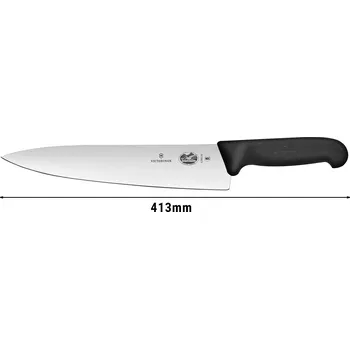 Kuchyňský nůž G.Gastro VICTORINOX tranžírovací nůž- 28 cm - černý