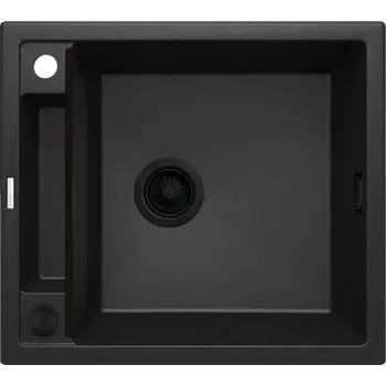 Kuchyňský dřez Deante Magnetic granitový dřez 56x50 cm šedá/grafitová/onyx ZRM_G103