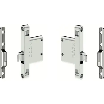 Camar Sada kování pro závěsné skříňky - skryté v hraně / Nikl