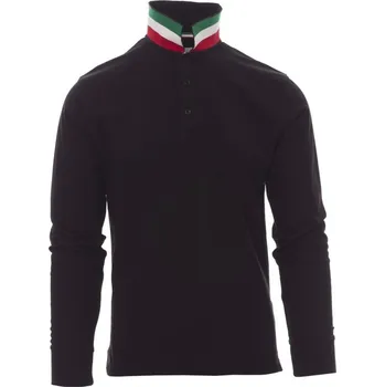 pracovní tričko Pánská polokošile Payper LONG NATION Barva: Černá/ Itálie, Velikost: 5XL