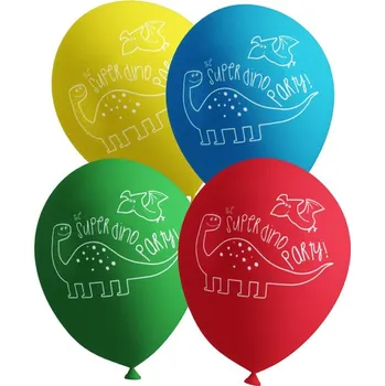 Balónek Funiglobal - 8 balónků Dinosaurus - Dinosaurs Party -