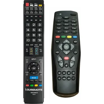 Dálkový ovladač DREAMBOX RC10, DM7020 HD, DM8000, DM800se, DM820, DM500 HD, UHD/ONE/TWO + ovládání TV (mini TV) - dálkový ovladač duplikát