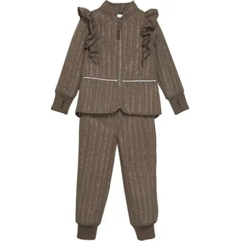 dívčí zimní kombinéza EN-FANT Termo souprava Chocolate Chip Glitter 80 (doporučená výška 78-85cm)