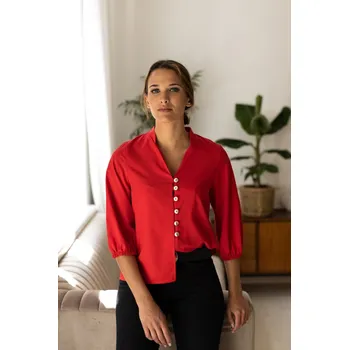 Dámská halenka Poslední minulost nyní dámská halenka LP275 Last Past Now červená 1716588