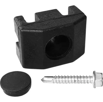 Příslušenství pro plot PILECKÝ PVC příchytka na sloupek 60 x 40 mm pro panely Pilofor černá