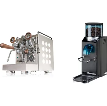 Kávovar Rocket Espresso Appartamento, white, walnut + Rancilio Rocky…