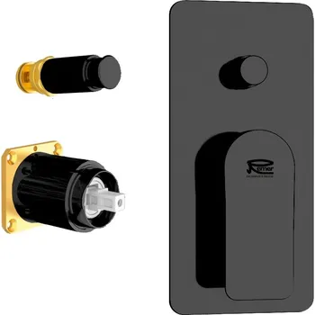 Vodovodní baterie HOPA Podomítková sprchová baterie ARNO 09KB14 - černá matná BAREI09KB14