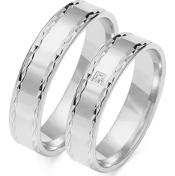 Prsten SOFIA zlatý dámský snubní prsten ZSO-100WWG