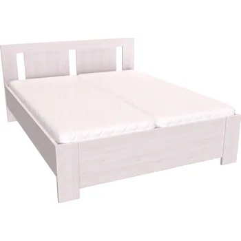 Postel Dvoulůžko Melisa Varianta: Šířka 160 cm, Dekor: Modřín latte