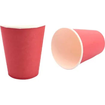 Party dekorace Pro Háčkování Papírový kelímek 250 ml červený 8 ks