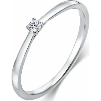 Prsten SOFIA DIAMONDS zlatý zásnubní prsten s diamantem 0,05 ct DIA1A286W8-61