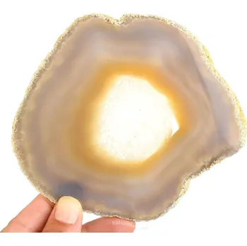 Přírodní kámen Achátový plátek z Brazílie 145g