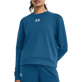Dámská mikina Mikina Under Armour Rival Terry Crew-BLU 1369856-426 Velikost S