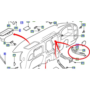 Oprava karosérie Konzola - přístrojová deska
