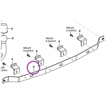 Tažné zařízení Výztuha nárazníku VW Caddy