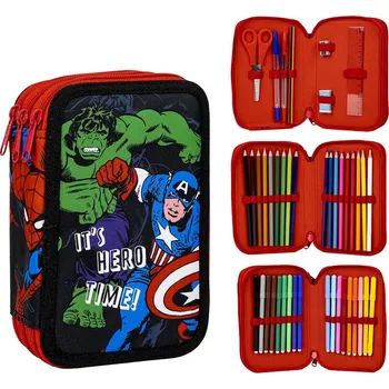Penál CERDA Plně vybavený 3patrový penál Avengers