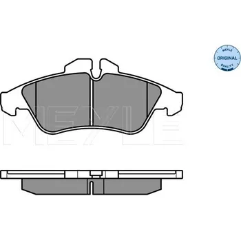 Brzdový systém Sada brzdových destiček, kotoučová brzda MEYLE (0252399020)