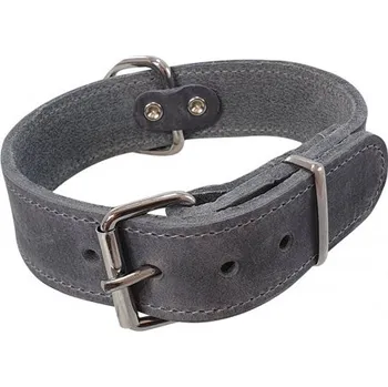 Obojek pro psa Nobby Nobby kožený obojek extra široký TABIL šedá XL