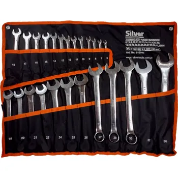 Klíč Silver Klíče očkoploché 6-36 mm 25ks ,CR-V polírované