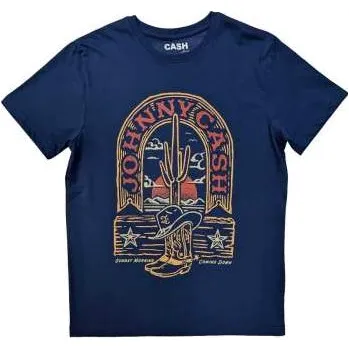 Pánské oblečení Merch Johnny Cash: Johnny Cash Unisex T-shirt: Sunday Morning (xx-large) XXL