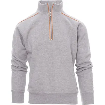 pracovní mikina Mikina Payper VANCOUVER Barva: Melánžová Šedá/ Oranžová, Velikost: S