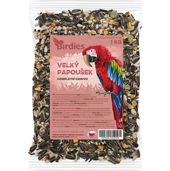 Krmivo pro ptáka Birdies krmivo standard pro velké papoušky 1kg