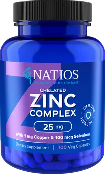 Natios Chelated Zinc Complex 25 mg 100 cps.