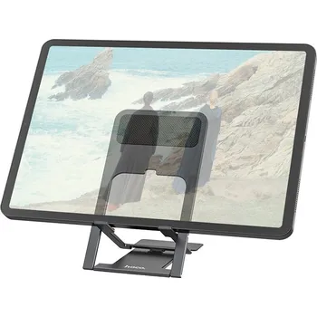 Stojánek na mobil HOCO Premium (PH43), slitina hliníku, ultra tenký a lehký, vel. až 7´´, barva grey