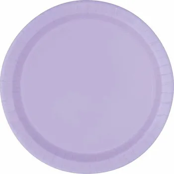 Unique - 8 malých šeříkových talířků (18cm) - Basic Colours Line -