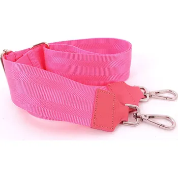 Kabelka Borse in pelle Látkový přídavný popruh růžová