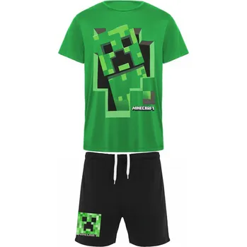 Letní set Minecraft Creeper Barva: Zelená, Velikost: 16let - 170/176