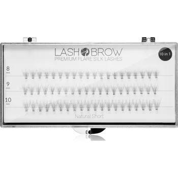 Umělé řasy Lash Brow Premium Flare Silk Lashes umělé řasy Natural Short 1 ks
