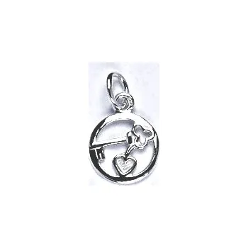 Přívěsek Stříbrný přívěsek štěstí - P122 (Stříbrný přívěsek láska,štěstí,přátelství)