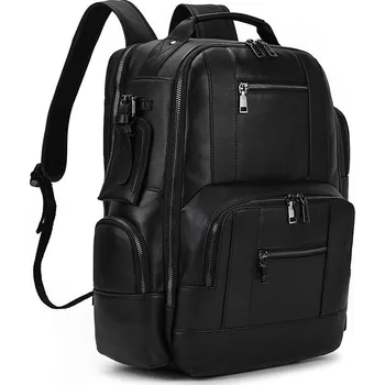 Sportovní batoh Luxusní kožený batoh s individuálním gravírováním Barva (Varianta): 9517 černá