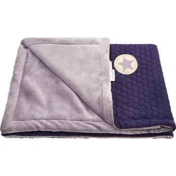 Dětská deka Little Angel Deka dvojitá BUBLINKY MAZLÍK Outlast® - tm.modrá/šedá