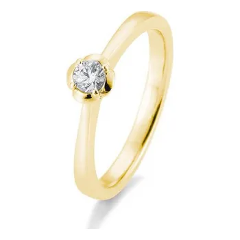 Prsten SOFIA DIAMONDS prsten ze žlutého zlata s diamantem 0,15 ct BE41/05952-Y-14K-55